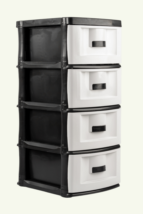 GAVETEIRO CLASSICO 4 GAVETAS - BRANCO