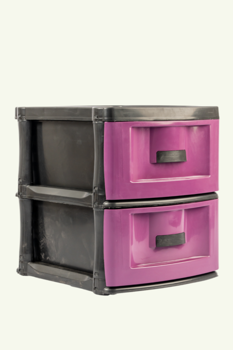 GAVETEIRO CLASSICO 2 GAVETAS - ROXO