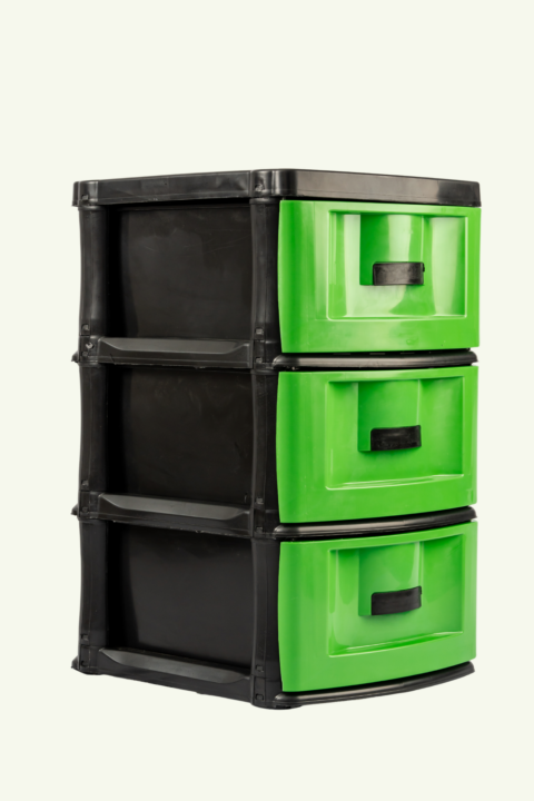 GAVETEIRO CLASSICO 3 GAVETAS - VERDE